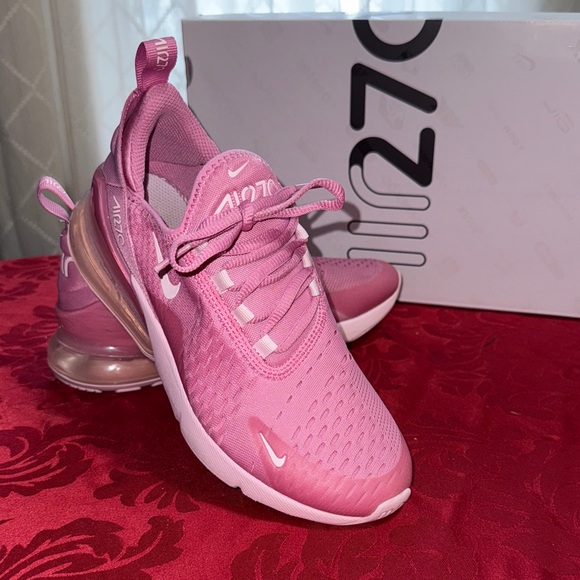 NIKE Air Max 270 Pink girls size 4.5 Sneakers - Picture 1 of 11